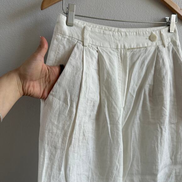 Massimo Dutti Linen Pants Size 4 - Picture 4 of 8